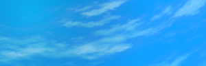 blue sky with fluffy cirrus clouds