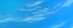 Blue Sky with Fluffy Cirrus Clouds